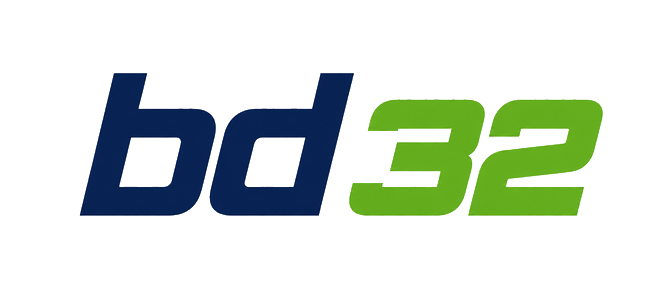 bd 32 logo in forest green homepage header